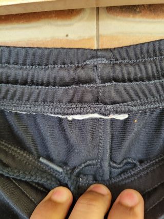 Pantalón chándal niña Adidas negro rosa