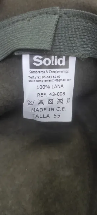 Sombrero de Lana Verde Oscuro con Plumas