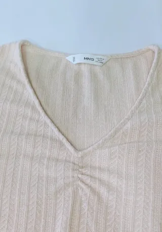 Camiseta Mango Canalé Manga Larga