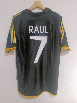 Camiseta RAUL 7 Negra y Amarilla Talla XL