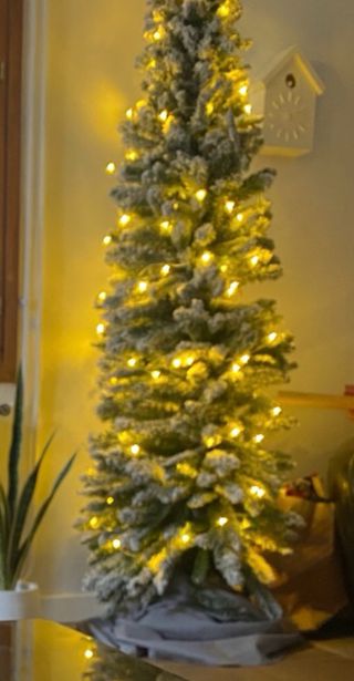 Árbol Navidad Slim 180cm Artificial nevado