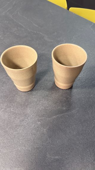 Set 2 Bicchieri Terracotta Beige/Marrone