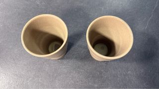 Set 2 Bicchieri Terracotta Beige/Marrone