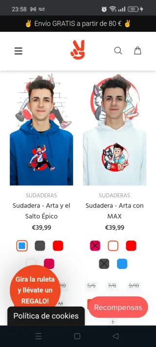 Sudadera con estampado de youtuber Arta