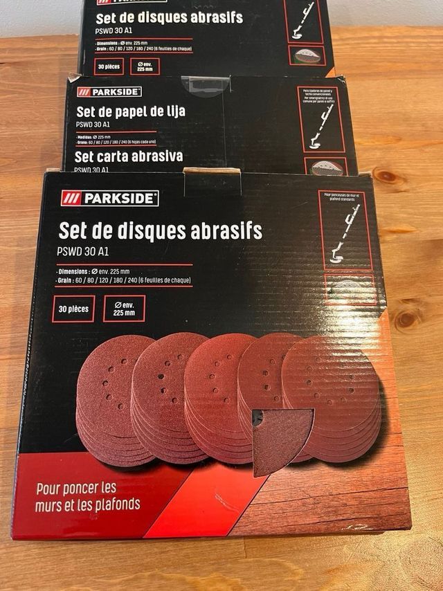 Conjunto de lixa Parkside - 30 unidades