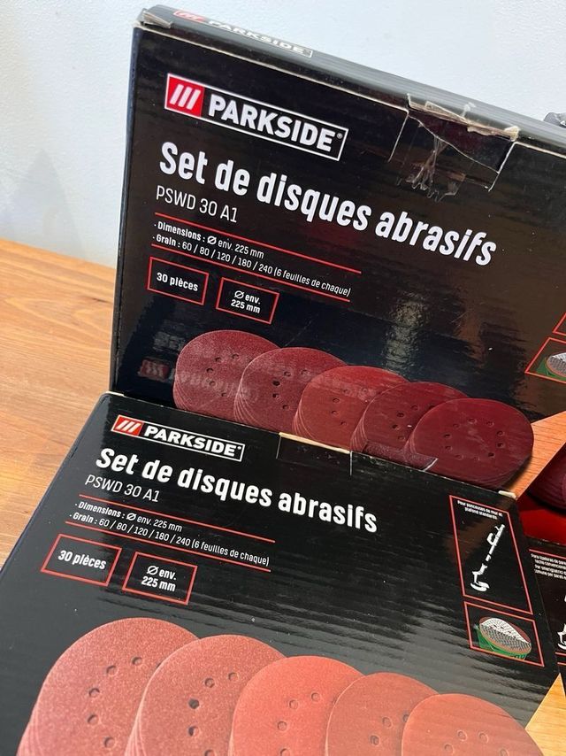 Conjunto de lixa Parkside - 30 unidades