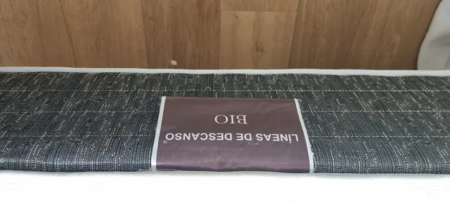 Base cama metálica con somier de madera