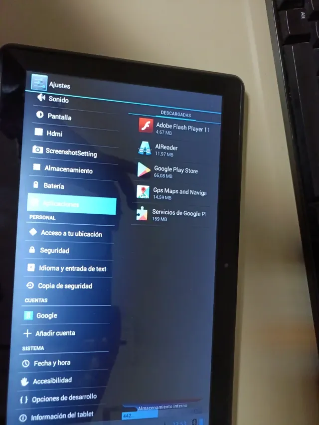 Tablet 10 Android 4.2.2 celeste