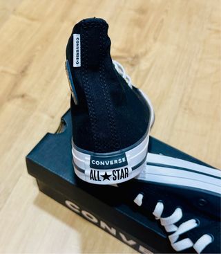 Converse All Star Lona Negra Talla 35.5