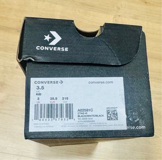 Converse All Star Lona Negra Talla 35.5