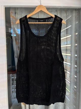 Camiseta tirantes transparencias