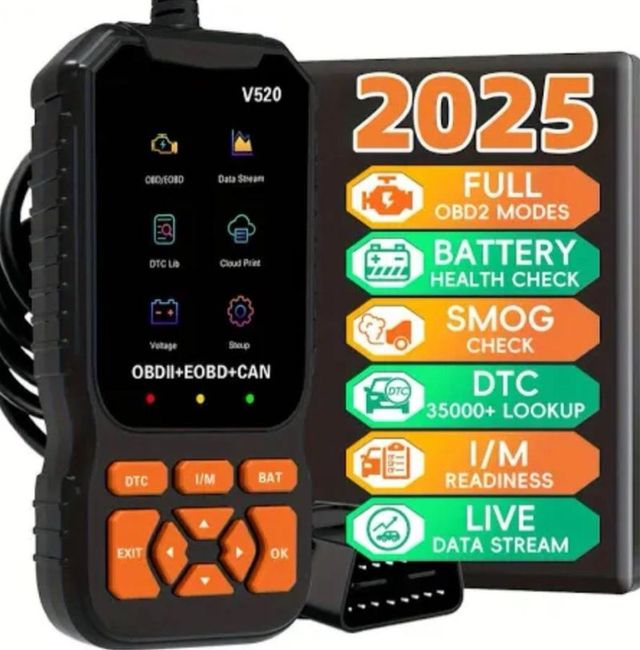 Máquina de diagnóstico V520 OBDII+EOBD+CAN
