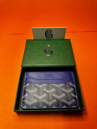 Portacarte Goyard Blu
