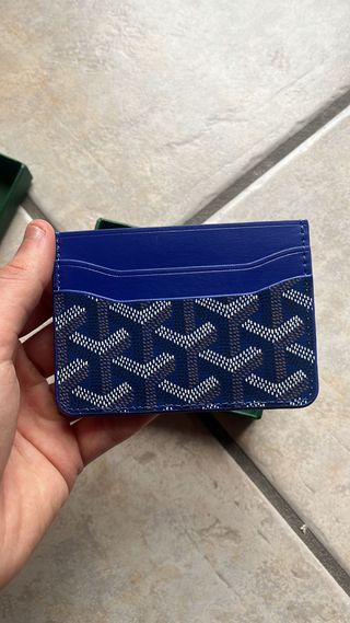 Portacarte Goyard Blu