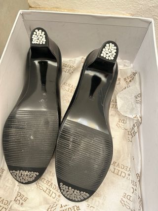 Tacón Gitana Talla 37 Negro