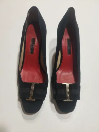 Zapatos Carolina Herrera Talla 37 Negros