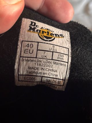 Botas Dr. Martens negras