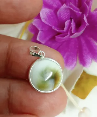 Colgante Ojo de Shiva 13mm Plata de Ley.