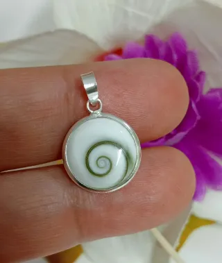 Colgante Ojo de Shiva 13mm Plata de Ley.