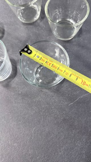 Set 5 Bicchierini Vetro Portacandele