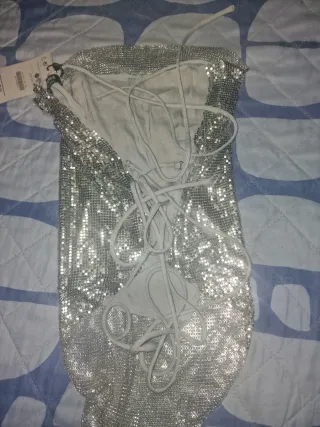 Top lentejuelas mujer