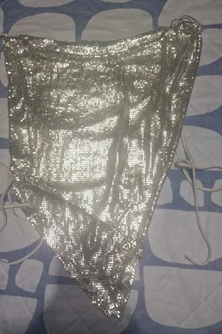 Top lentejuelas mujer