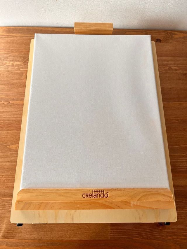 Maleta de desenho com cavalete de mesa