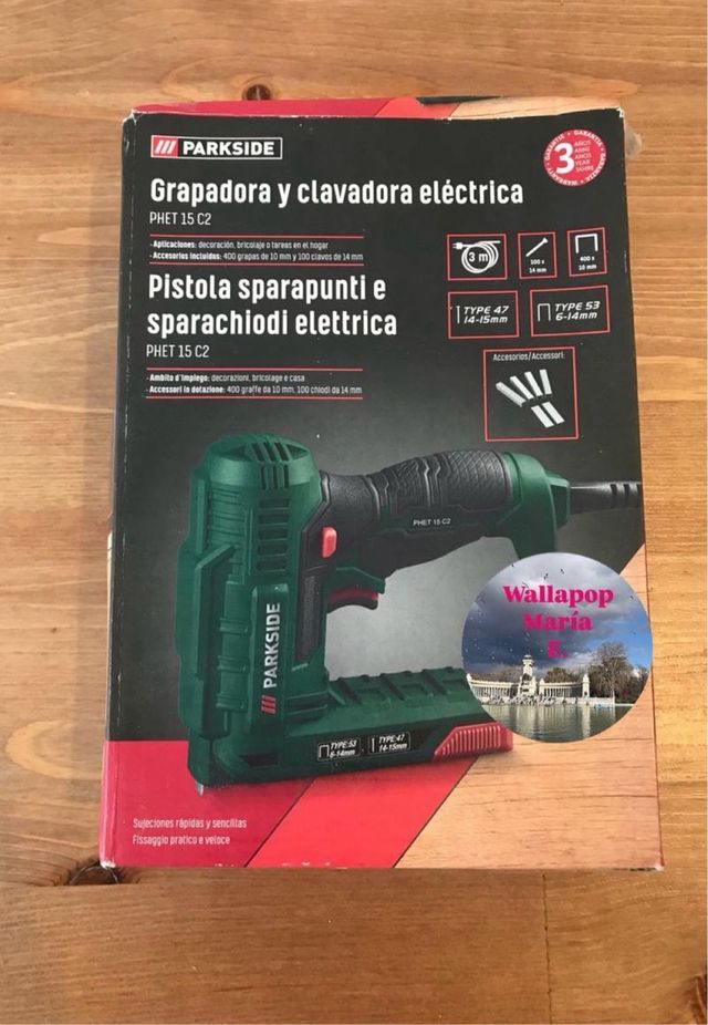Grapadora y clavadora elétrica Parkside