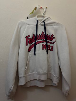 Sudadera corta Fabulous NS1 blanca