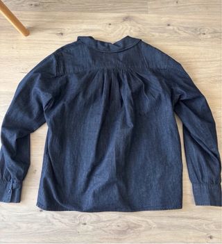 Camisa vaquera Zara cuello bobo