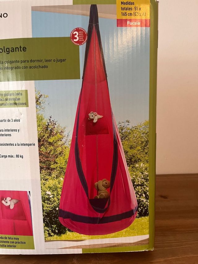 Cadeira suspensa com balanço e rede