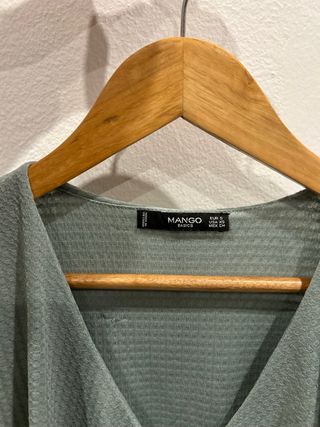 Blusa Turquesa Mango Talla S
