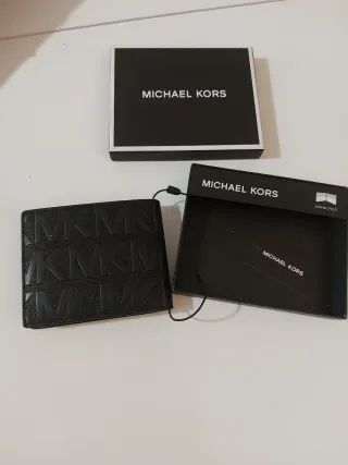 Cartera Michael Kors Hombre Negra Slim Bifold