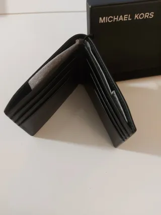 Cartera Michael Kors Hombre Negra Slim Bifold