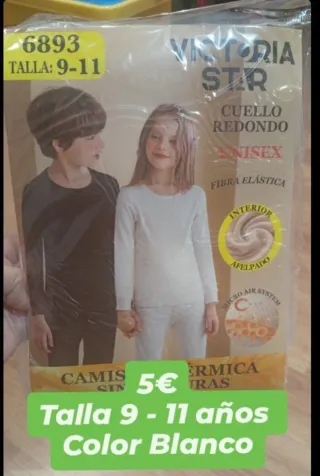 Camiseta Térmica Infantil Victoria Star talla 3-14