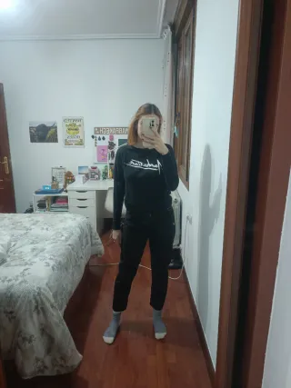 Pantalón Boyfriend Negro