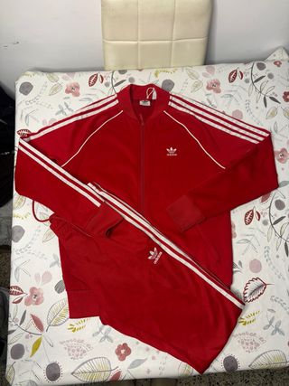 Conjunto Chándal Adidas Rojo Talla S