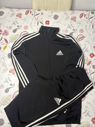 Conjunto Chándal Adidas Negro y Blanco