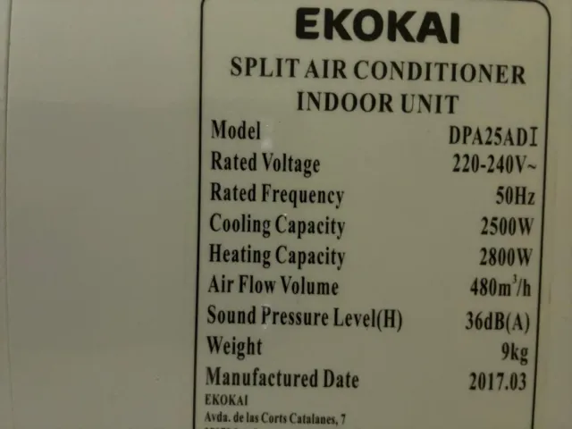 Aire Acondicionado Ekokai Blanco