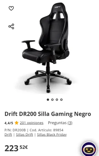 Silla Gaming Drift DR200