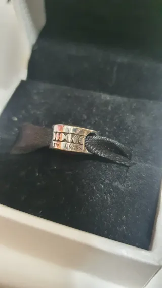 Charm Pandora Corazón Rosa y Plata