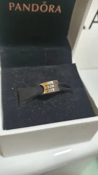 Charm Pandora Corazón Rosa y Plata