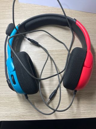Auriculares Gaming Azul Rojo para Nintendo Switch