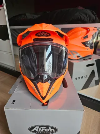 Casco Airoh Commander Naranja fluor