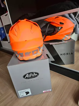 Casco Airoh Commander Naranja fluor