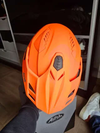 Casco Airoh Commander Naranja fluor