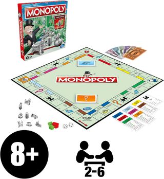 Monopoly Classic, Juego de Mesa para niños, Juego