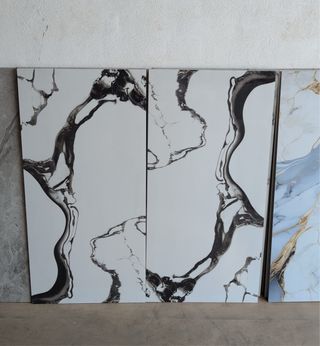 Azulejo diseño mármol gris en porcelanico 60x120