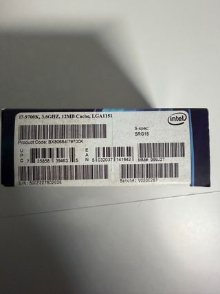 Procesador Intel Core i7-9700K