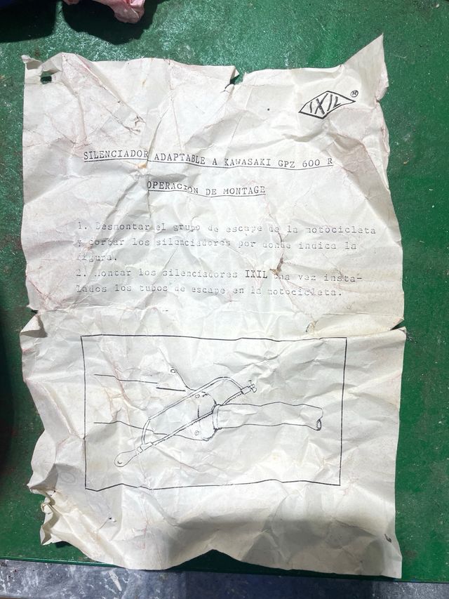 Tubo de escape Kawasaki GPZ 600